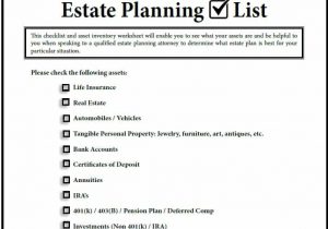Estate Planning Worksheet Template And Estate Planning Worksheet High School