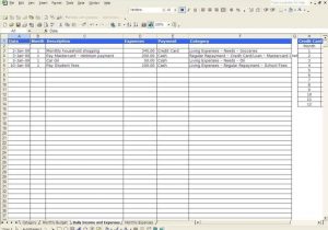 Example Of A Business Expense Spreadsheet And Business Expenses Template Free Download