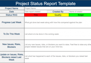 Example Of A Status Report In Project Management And Project Status Report Email Examples