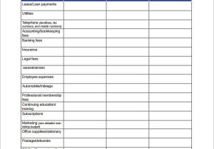 Example Of Business Expenses Spreadsheet And Annual Business Budget Template Excel