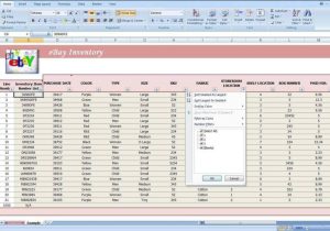 Example Of Excel Inventory Spreadsheet And Inventory Excel Formulas