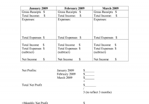 Example Of Income Statement For Small Business And Profit And Loss Account Example