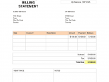 Example Of Monthly Billing Statement And Example Of Billing Statement Letter