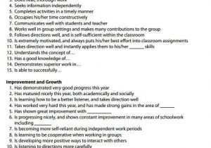 Example Of Parents Comments On Report Card And Parents Comments On Nursery Report