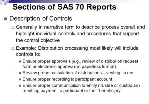 Example Of SAS 70 Report And SAS 70 Type Ii Audit