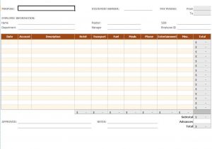 Example Of Travel Expense Report And Example Of Business Expense Report
