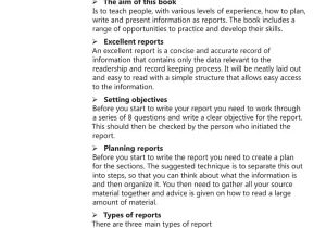 Examples For Report Writing Format And Example Of A Formal Report
