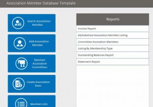 Excel database template free download and free excel membership database templates