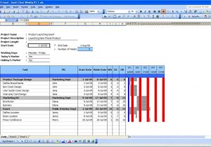 Excel Gantt Chart Template Free And Microsoft Excel Gantt Chart Template Free Download