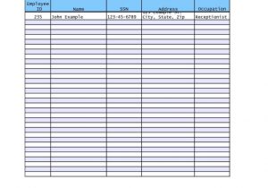 Excel Payroll Spreadsheet and Excel Template for Employee Payroll