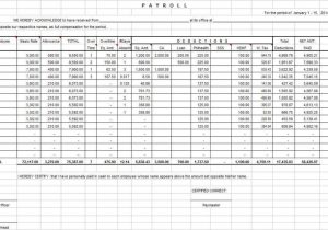 Excel Sheet for Payroll and Excel Templates for Payroll for Free