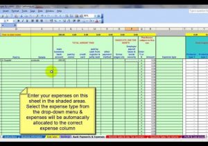Excel Spreadsheet For Business Expenses Free And Start Up Business Budget Template