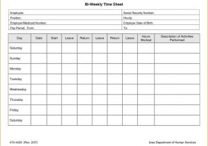 Excel Spreadsheet for Employee Time Tracking