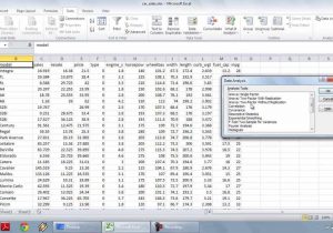Excel Statistical Data Analysis Example And Excel Data Analysis Course