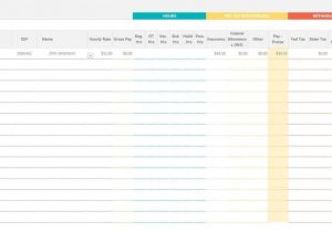 Excel Template Payroll Register and Excel Spreadsheet Calculate Payroll