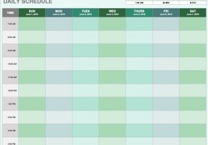 Excel Work Schedule Template