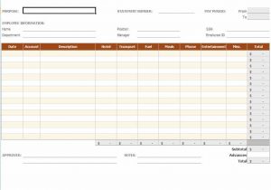 Expense Report Examples Excel And Expense Report Example Free