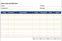 Expense Report Pdf And Expense Report Template Word