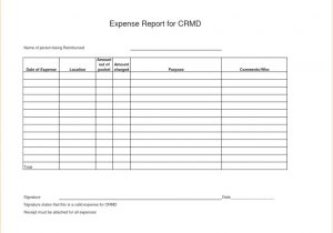 Expense Report Spreadsheet Template Excel and Free Templates for Business Expenses