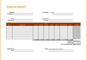 Expense Report Spreadsheet Template Free and Samples of Spreadsheets for Expenses