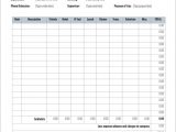 Expense Report Spreadsheet Template and Free Expense Sheet Template Downloads