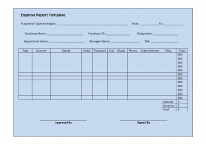 Expense Report Template Excel 2010 And Expense Report Template Word