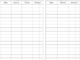 Expense Sheet for Small Business