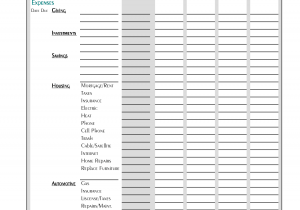 Family Budget Worksheet Free Download And Free Excel Budget Template