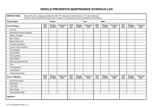 Fleet Maintenance Templates Free and Fleet Maintenance Spreadsheet Template