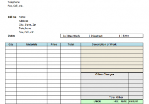 Free Auto Repair Invoice Template Excel And Editable Auto Repair Templates Free