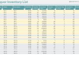 Free Bar Inventory Spreadsheet Template