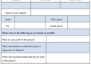 Free Bid Proposal Template And Free Contractor Estimating Forms