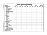 Free budget worksheet for small business and free printable business expense sheet
