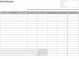 Free construction estimate template excel and free estimate templates for contractors
