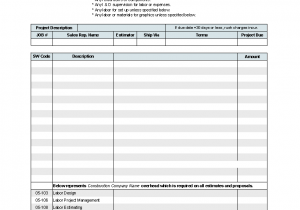 Free Construction Estimate Template Pdf And Excel Templates For Estimating