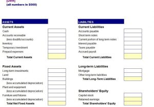 Free Download Balance Sheet Template Excel And Balance Sheet Template Uk