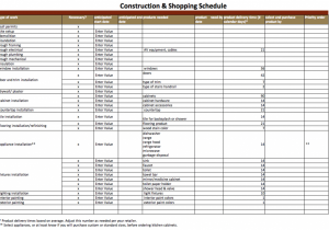 Free Excel Construction Programme Template And Printable Construction Schedule Template