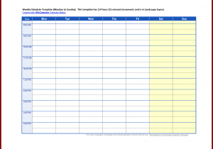 Free Excel Template For Staff Scheduling And Weekly Employee Schedule Template
