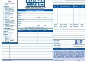 Free HVAC Service Order Invoice Template And HVAC Invoice Form
