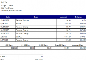 Free Microsoft Billing Statement Template And Simple Invoice Template Excel