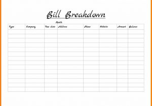 Free Monthly Bill Organizer Template And Monthly Bill Spreadsheet Template Free Excel