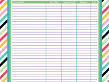 Free Monthly Bill Planner Template And Free Monthly Bill Organizer Template Excel