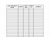 Free Monthly Bill Template And Monthly Bill Template Free Printable