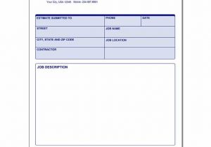 Free painting estimate form template and painting bid proposal form