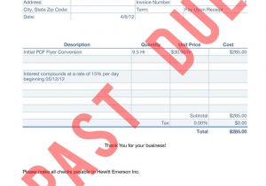 Free Past Due Invoice Template And Accounts Receivable Collection Letter
