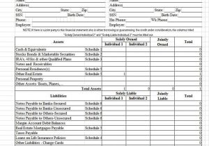 Free Personal Financial Statement Template Word And Free Personal Financial Statement Template Pdf
