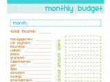 Free printable budget worksheet template and blank budget worksheet printable