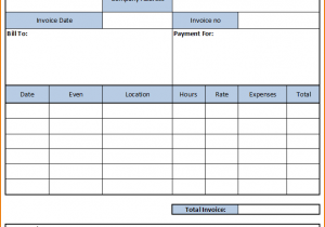 Free Printable Construction Invoice Template And Free Invoice Format In Excel