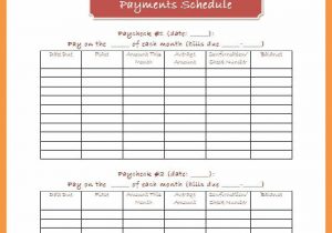 Free Printable Monthly Bill Payment Log And Payroll Excel Sheet Format Free Download