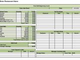 Free Restaurant Inventory Spreadsheet Template and Excel Spreadsheet for Restaurant Inventory